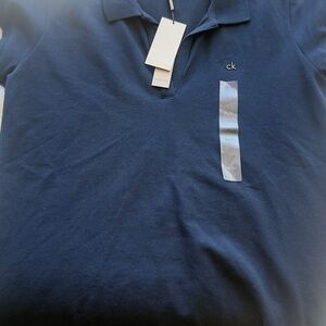 Calvin Klein Men's Dark Navy Polo with CK Logo